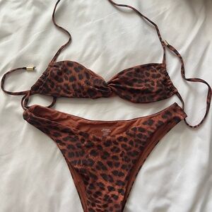 Monday Swimwear Leopard Print Bikini Set